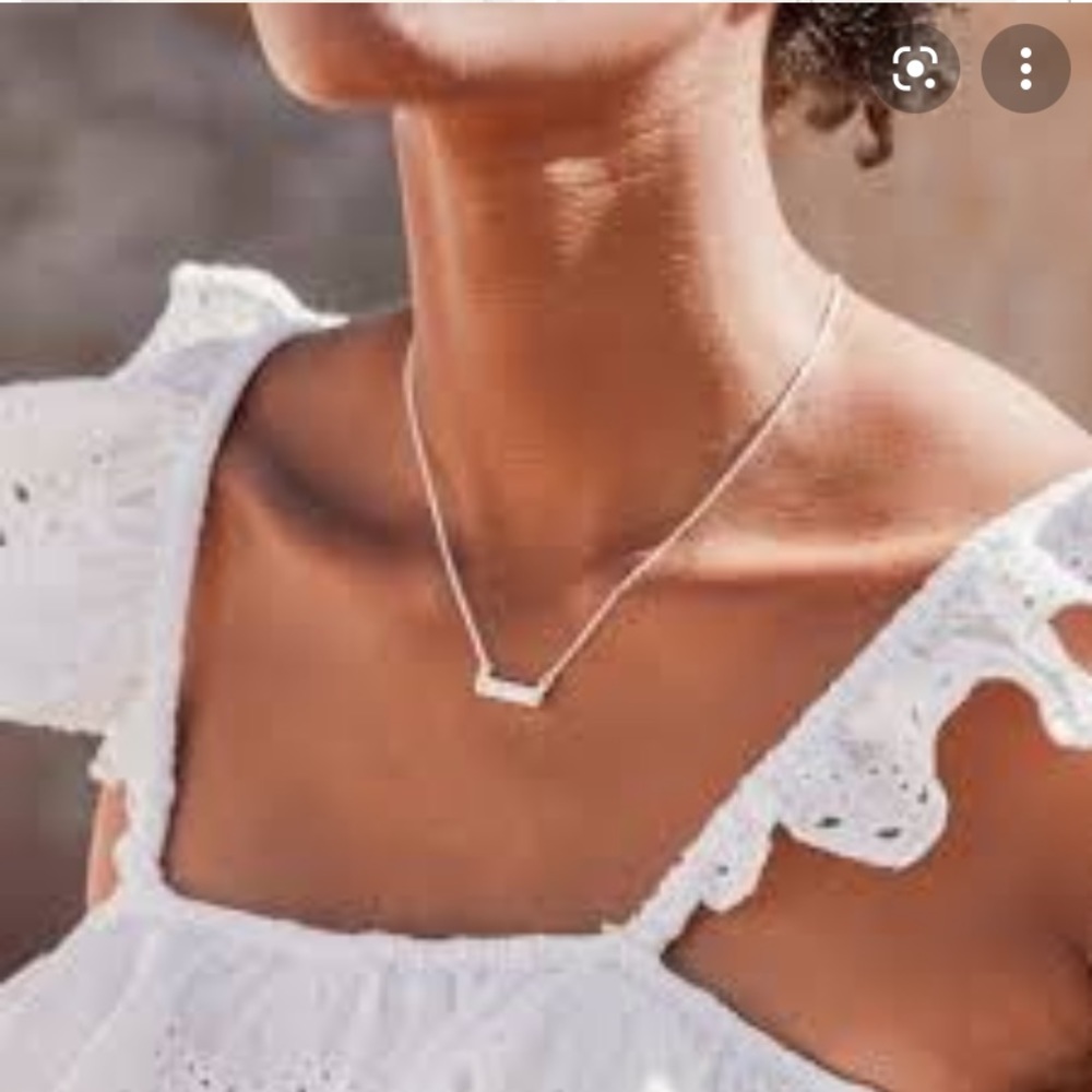 2Bandits Athens Silver Iridescent bling Bar chain